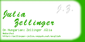 julia zellinger business card